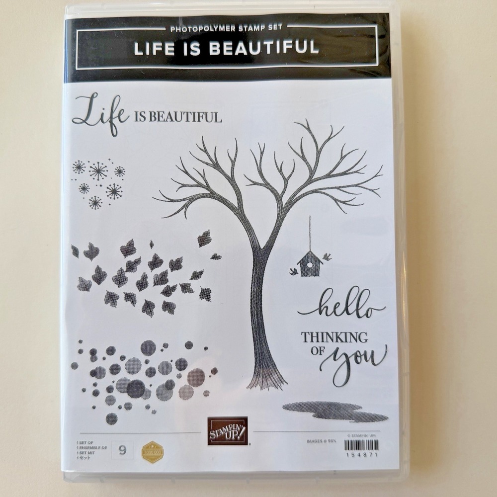 Stampin' Up Life is Beautiful Photopolymer Clear Stamp Set Sentiments 154871 NEW